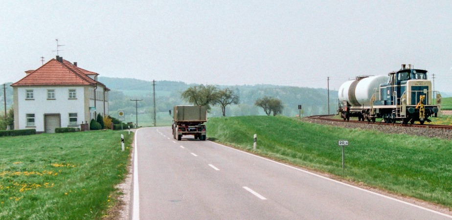 Übergabezug bei Ebrach am 7.5.96